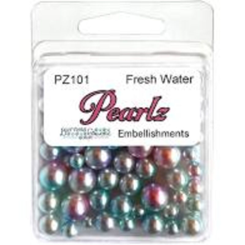 Buttons Galore & More – Shaker Embellishments – Pearlz – Fresh Water /PZ101