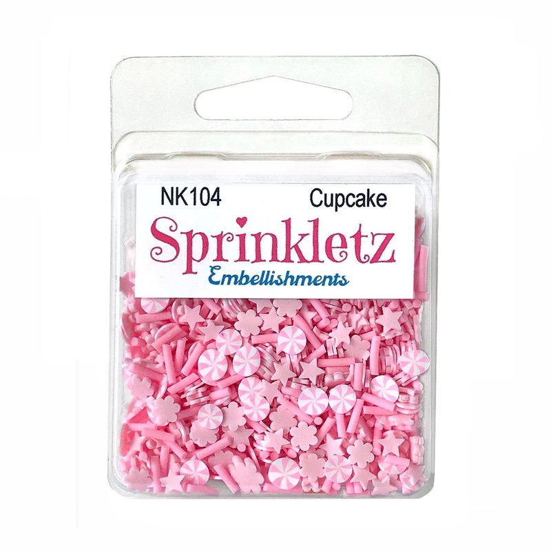 Buttons Galore & More – Shaker Embellishments – Sprinkletz – Cupcake/NK104