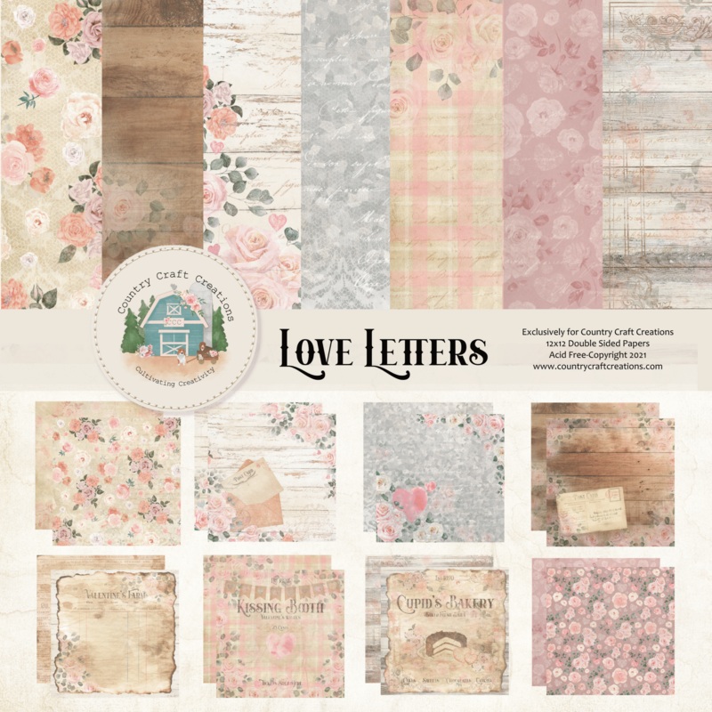– Love Letters – 12×12 – Cotton Bristol