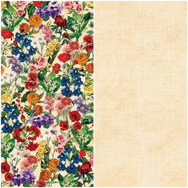 – Remember the Time Floral Collage Sheet – 12×12 – Single Sheet