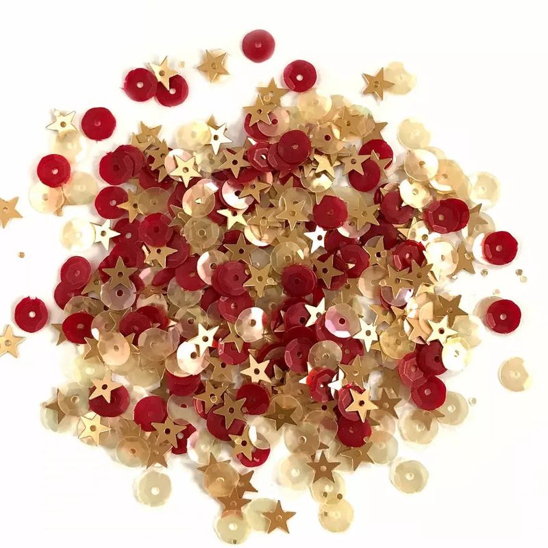 Buttons Galore & More – Shaker Embellishments – Sequin in Cello Bags – Golden Opportunity/PS770