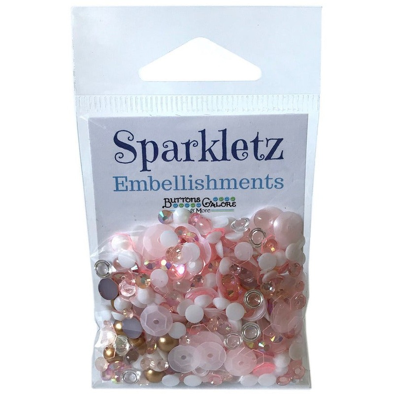 Buttons Galore & More – Shaker Embellishments – Sparkletz – Coral Coast / SPK100