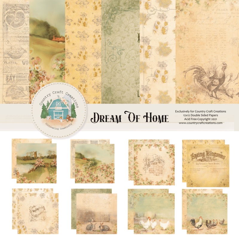 – Dream of Home – 12×12 – Cotton Bristol