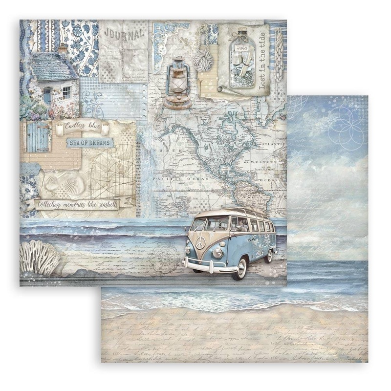 Stamperia – Silent Sea – 12 x 12 Double Sided Paper – Van