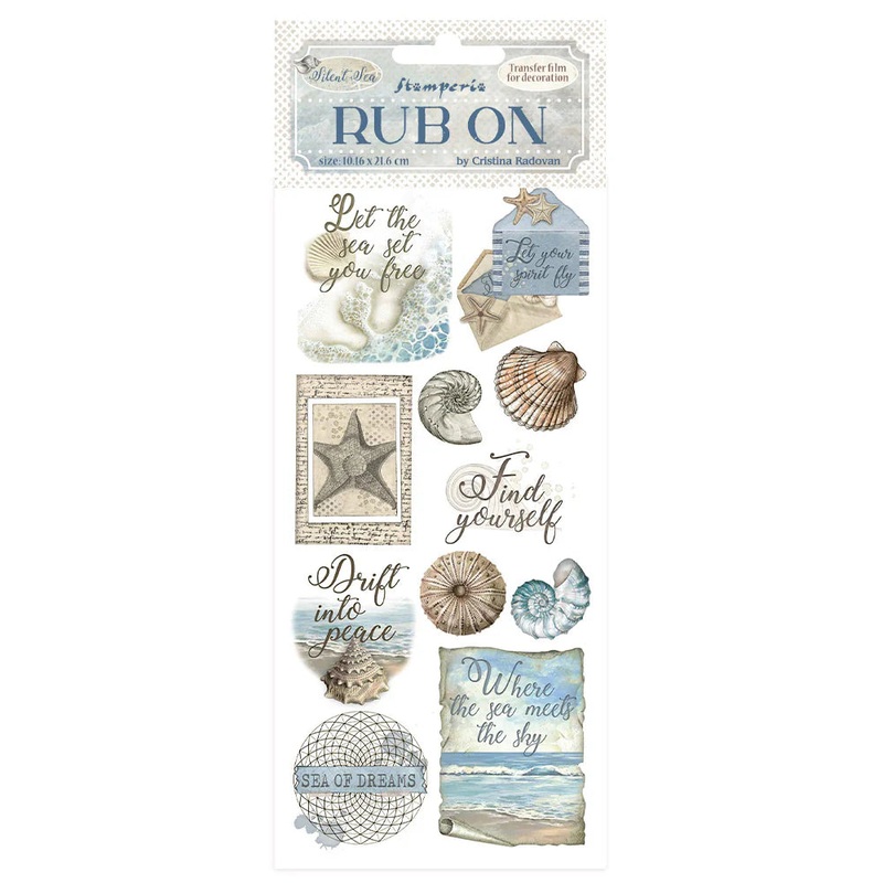 Stamperia – Silent Sea – Seashells Rub-Ons