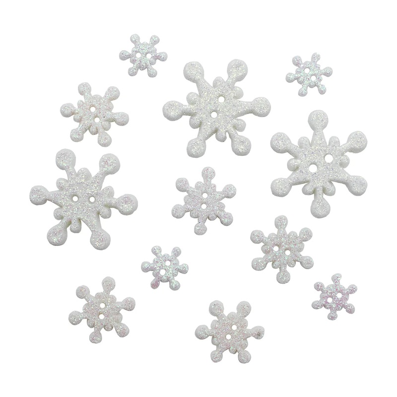 Buttons Galore & More – Buttons – Christmas Collection / Glistening Snow / 4839