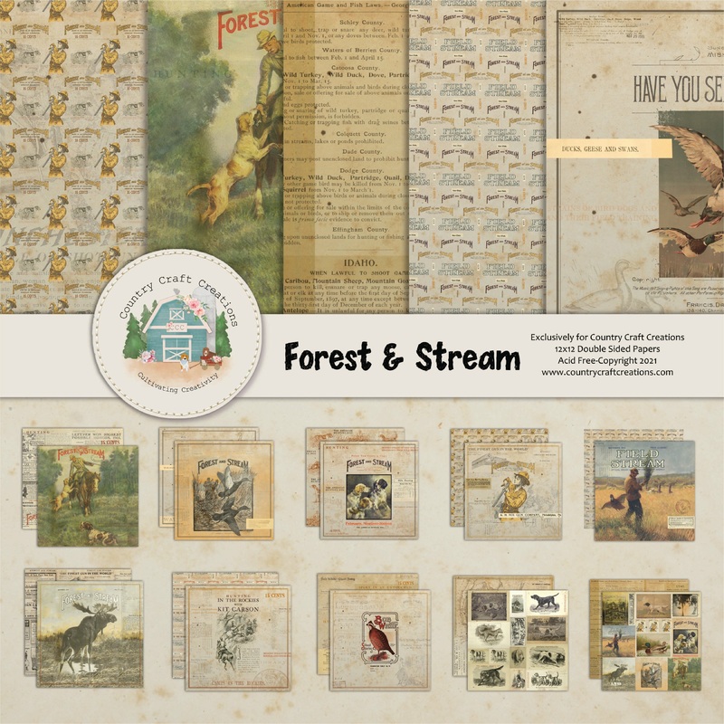 – Forest & Stream – 12×12 – Cotton Bristol