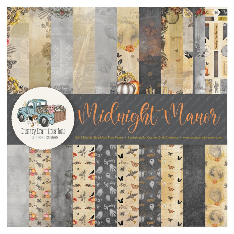 – Midnight Manor – 8×8 – Cotton Bristol