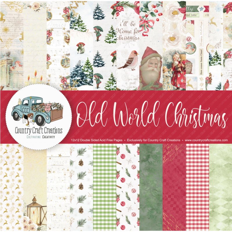 – Old World Christmas – 8×8 – Cotton Bristol