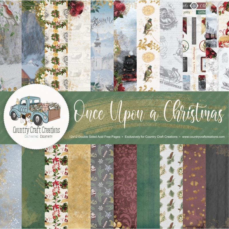 – Once Upon A Christmas – 12×12 – Cotton Bristol