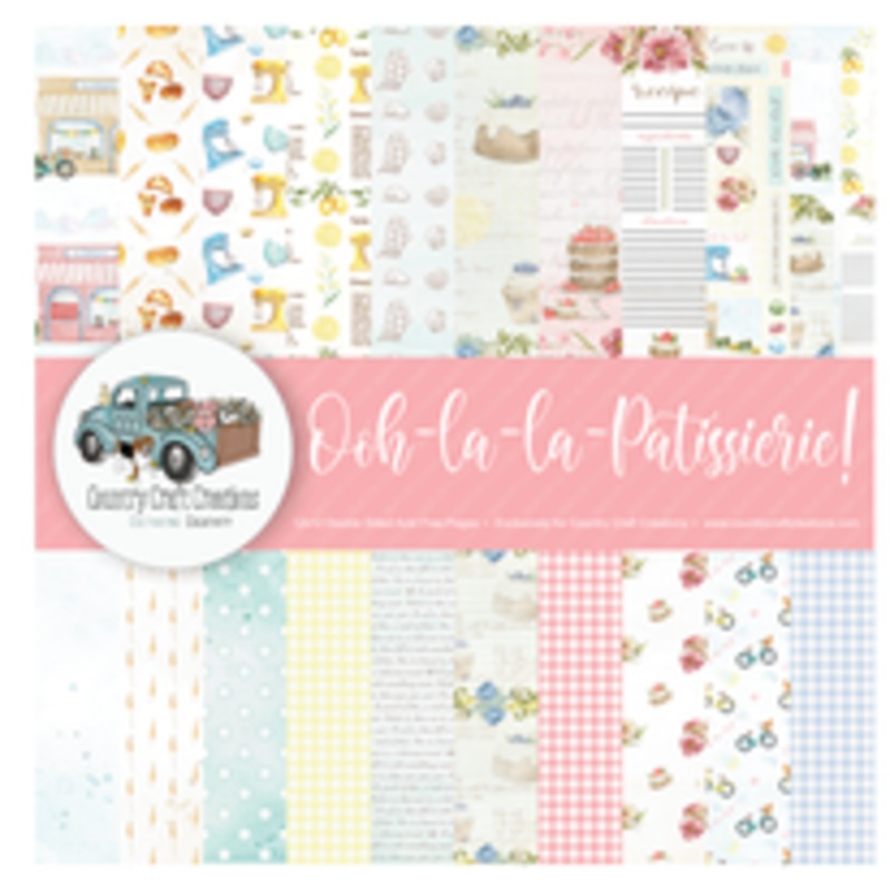 – Ooh-la-la-Patissierie! – 12×12 – Cotton Bristol