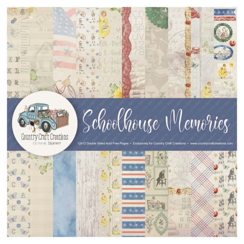 – Schoolhouse Memories – 12×12 – Cotton Bristol