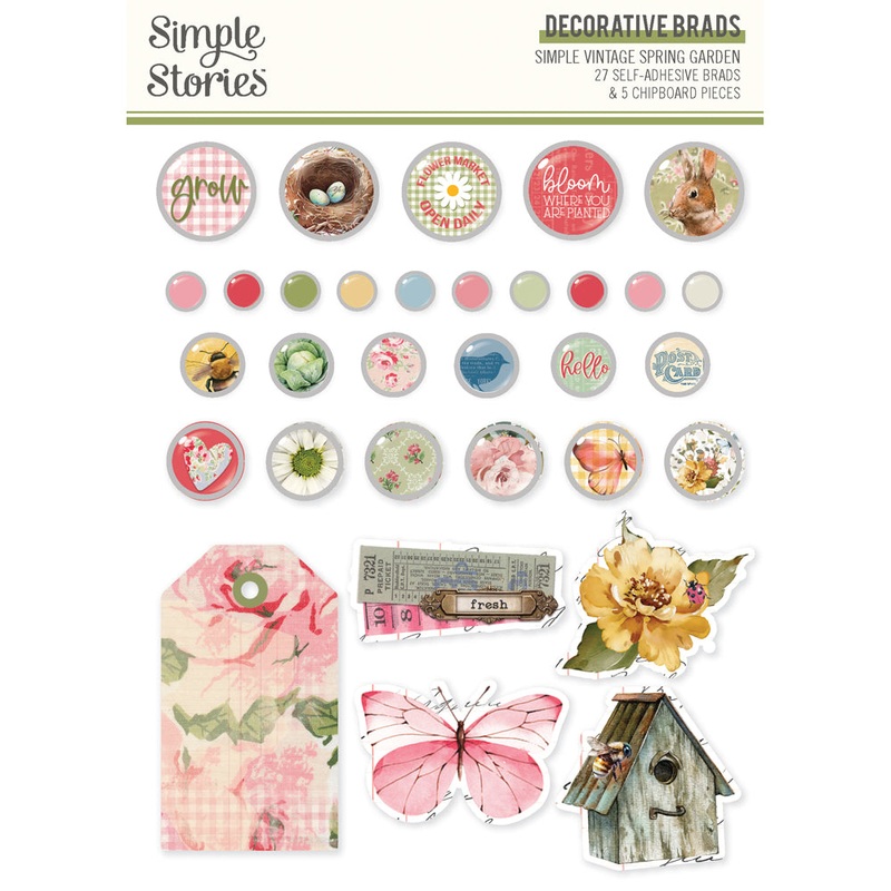 Simple Stories – Simple Vintage Spring Garden – Decorative Brads