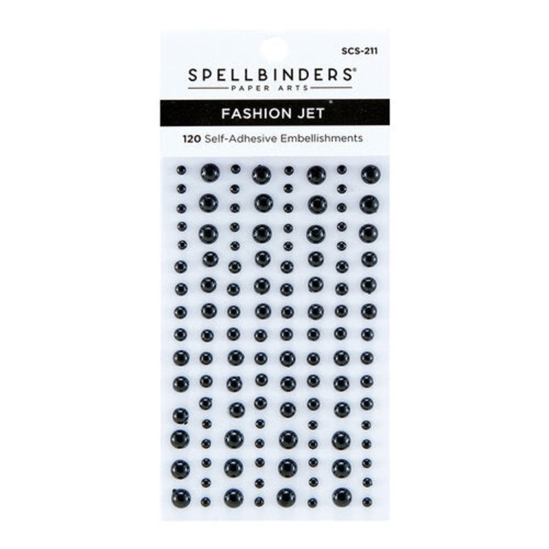 Spellbinders – Embellishments – Pearl Dots – Self Adhesive / Fashion Jet