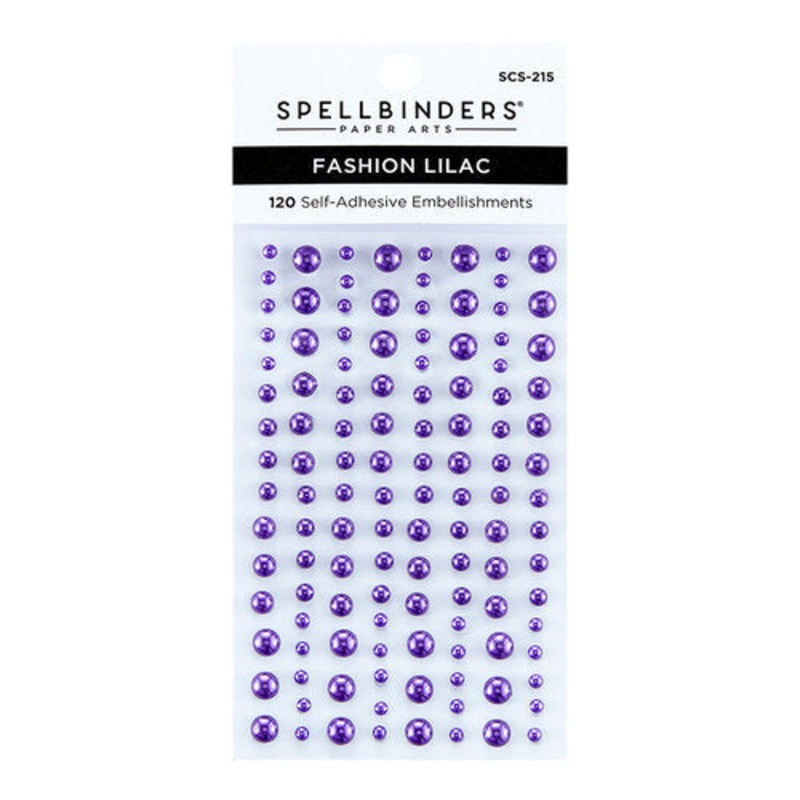 Spellbinders – Embellishments – Pearl Dots – Self Adhesive / Fashion Lilac