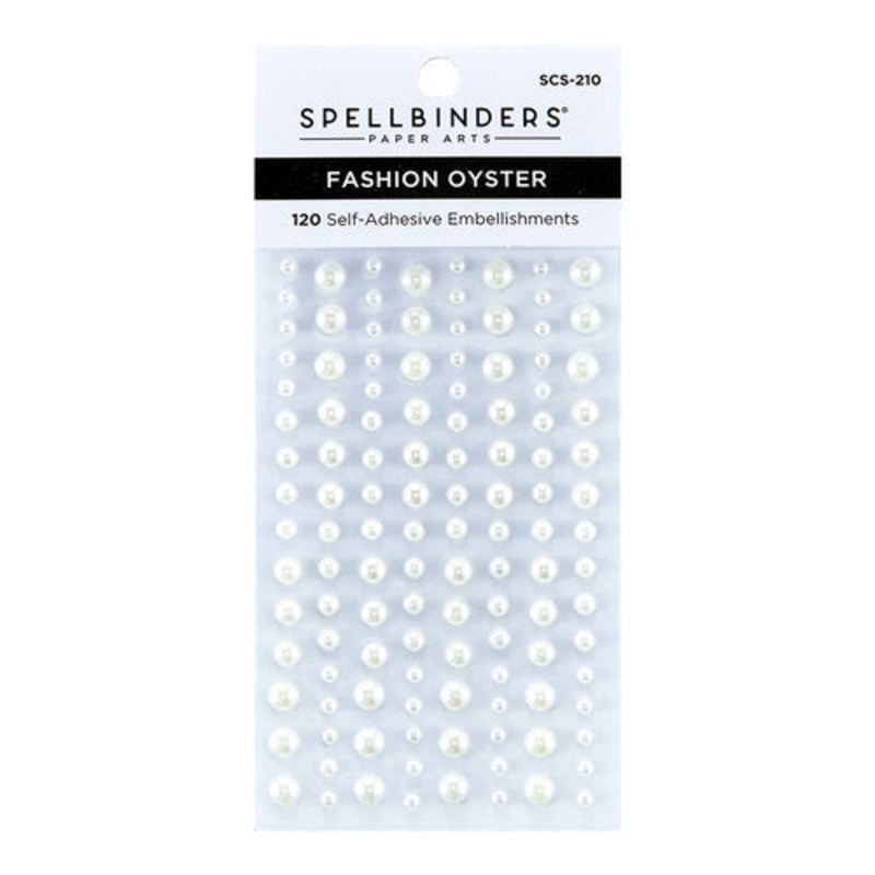 Spellbinders – Embellishments – Pearl Dots – Self Adhesive / Fashion Oyster
