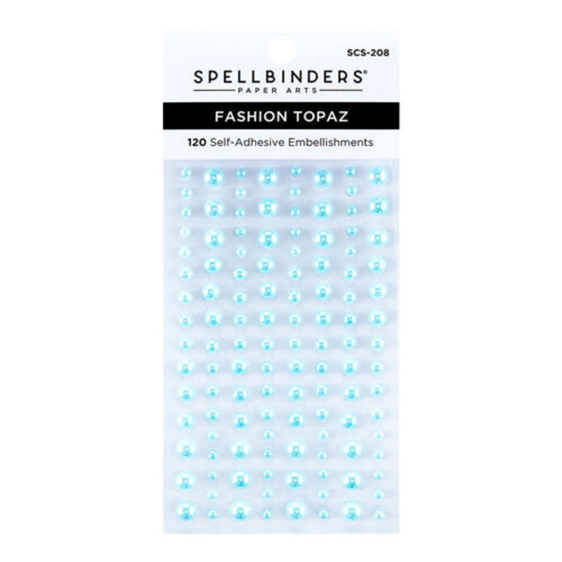 Spellbinders – Embellishments – Pearl Dots – Self Adhesive / Fashion Topaz