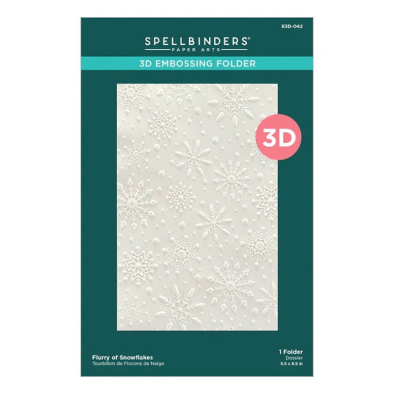 Spellbinders – Embossing Folder – Flurry of Snowflakes