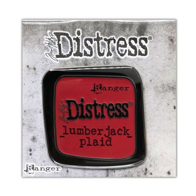 Tim Holtz – Lumberjack Plaid  – Enamel Pin