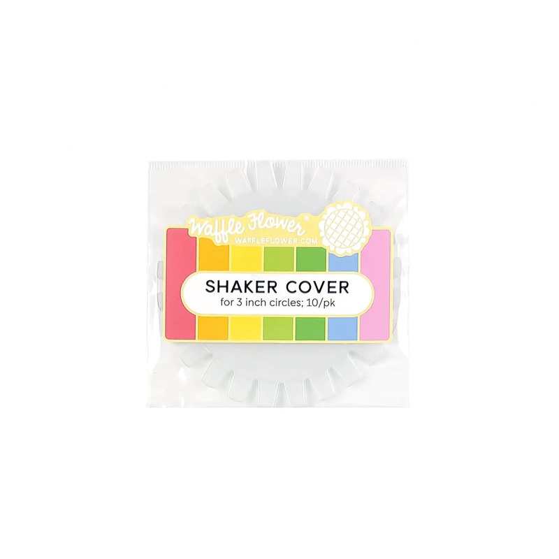 Waffle Flower – Shaker Cover -3 x 3 in Flat Circle – 10/PK