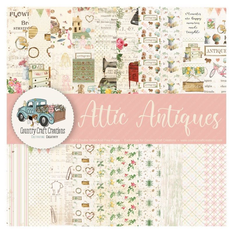 – Attic Antiques – 8×8 – Cotton Bristol