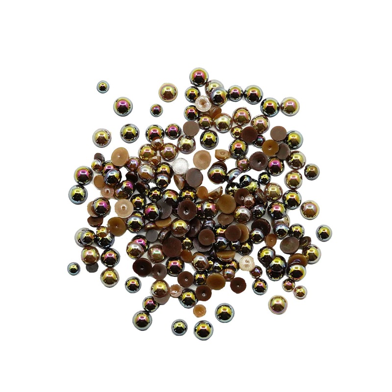 Buttons Galore & More – Shaker Embellishments – Half Pearlz – Boardwalk / HPZ206