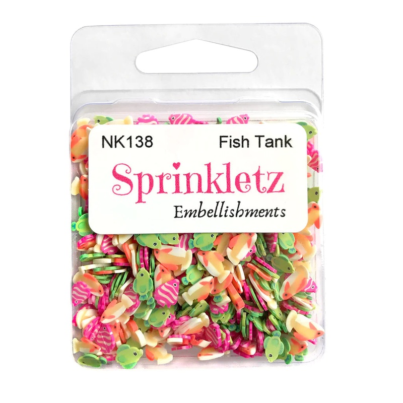 Buttons Galore & More – Shaker Embellishments – Sprinkletz – Fish Tank/NK138