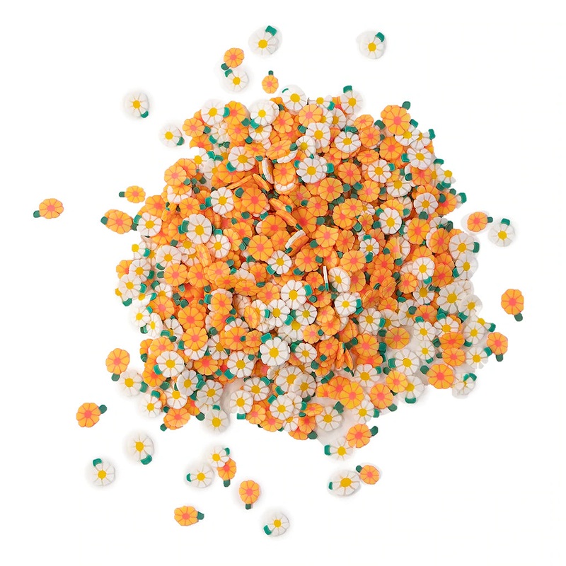 Buttons Galore & More – Shaker Embellishments – Sprinkletz – Spring Daisies/NK163