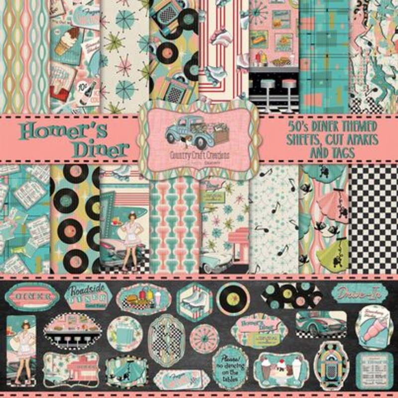 – Homer’s Diner – 8×8 – Cotton Bristol