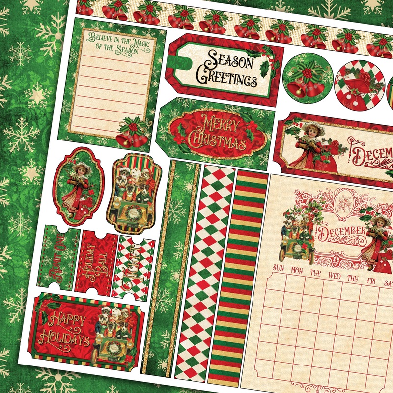– Remember the Time Calendar Cut Apart Sheets – 12×12 – Single Sheets  – December