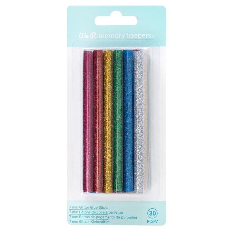 We R Memory Keepers – Creative Flow Hot Glue Sticks – Assorted Glitter 30/Pkg