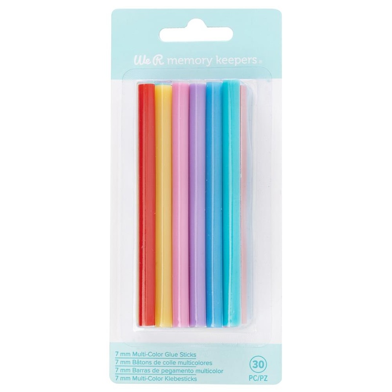 We R Memory Keepers – Creative Flow Hot Glue Sticks – Multi Color 30/Pkg