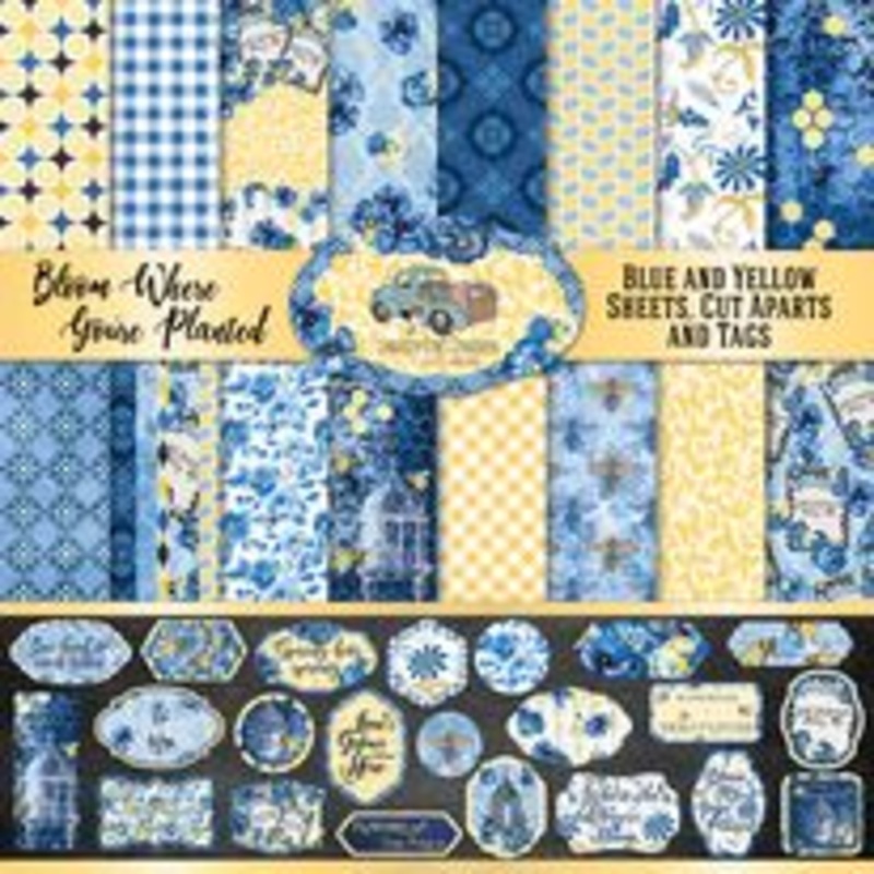 – Bloom Where You’re Planted – 8×8 – Cotton Bristol