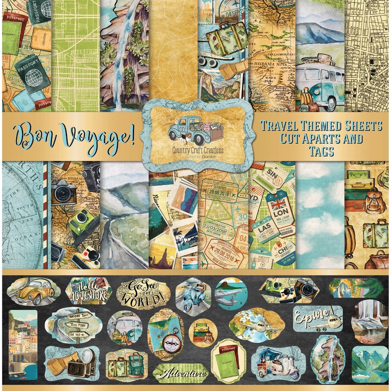 – Bon Voyage – 8×8 – Cotton Bristol