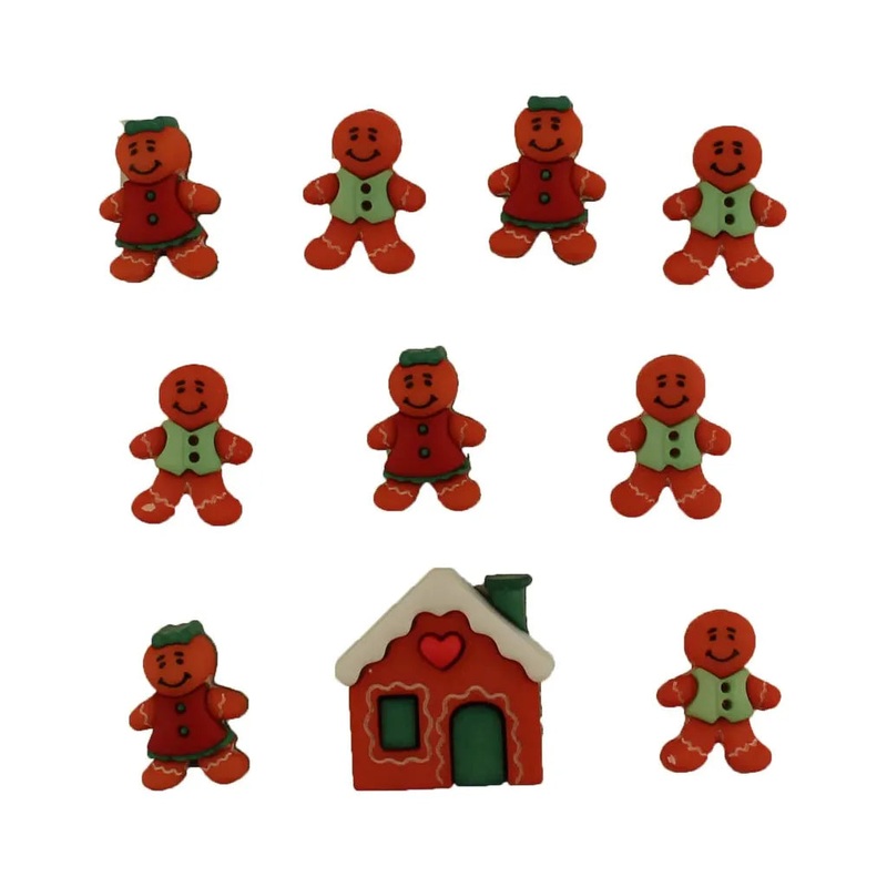Buttons Galore & More – Buttons – Gingerbread Cottage / 4454