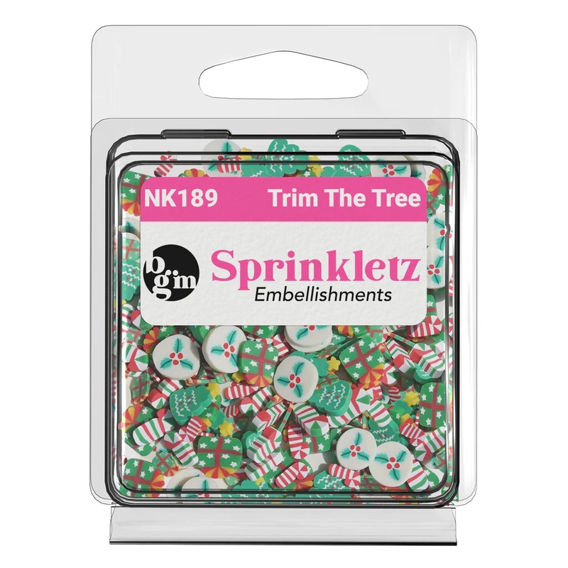 Buttons Galore & More – Shaker Embellishments – Sprinkletz – Trim The Tree / NK189