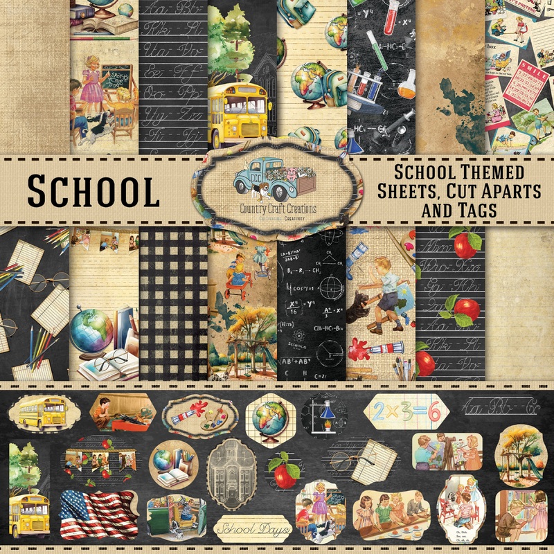 – School – 8×8 – Cotton Bristol