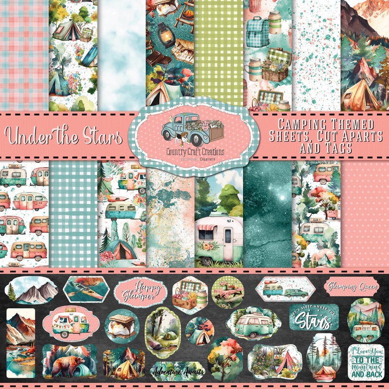 – Under the Stars – 8×8 – Cotton Bristol