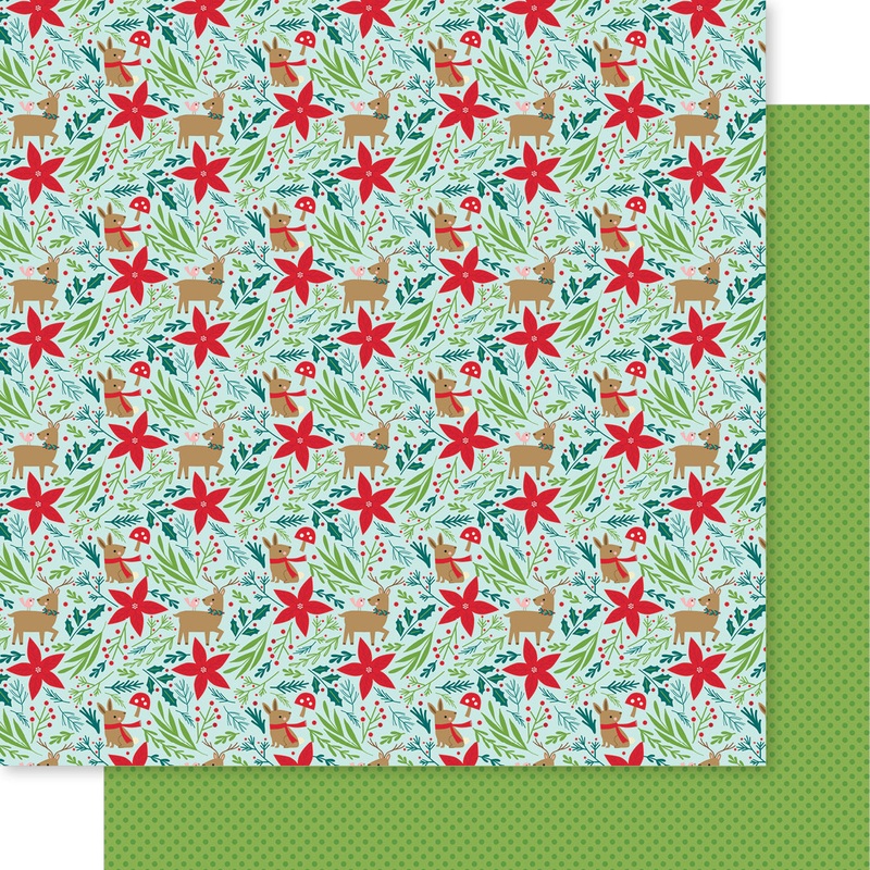 Bella Blvd – Merry Little Christmas Collection – 12×12 Single Sheets – All is Calm / BB2818