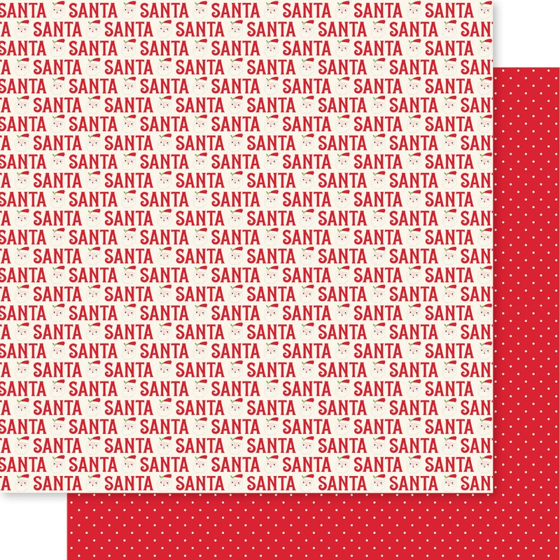 Bella Blvd – Merry Little Christmas Collection – 12×12 Single Sheets – Santa / BB2817