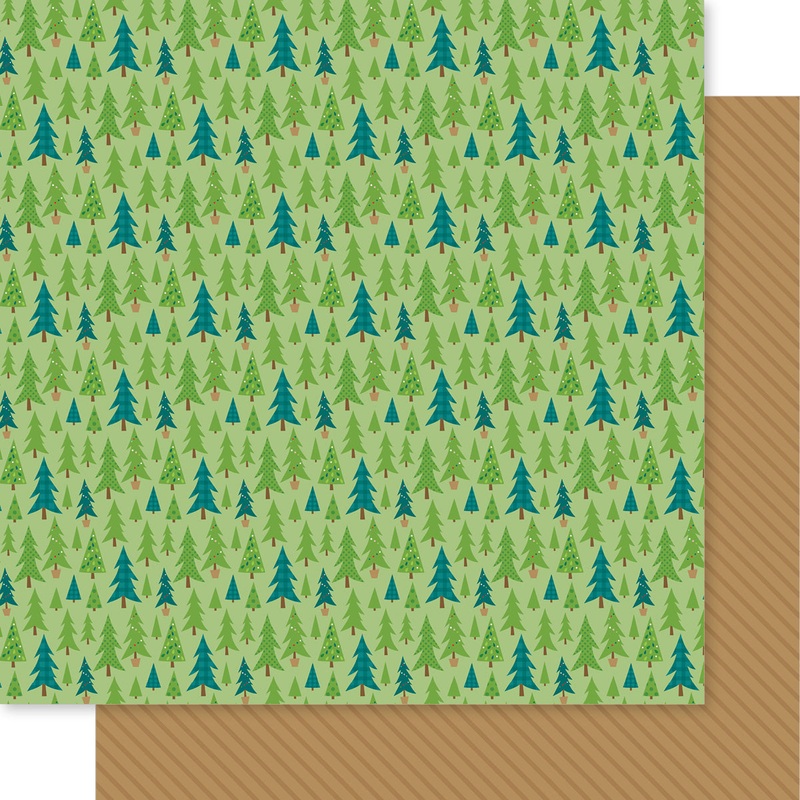 Bella Blvd – Merry Little Christmas Collection – 12×12 Single Sheets – Tree Farm / BB2824