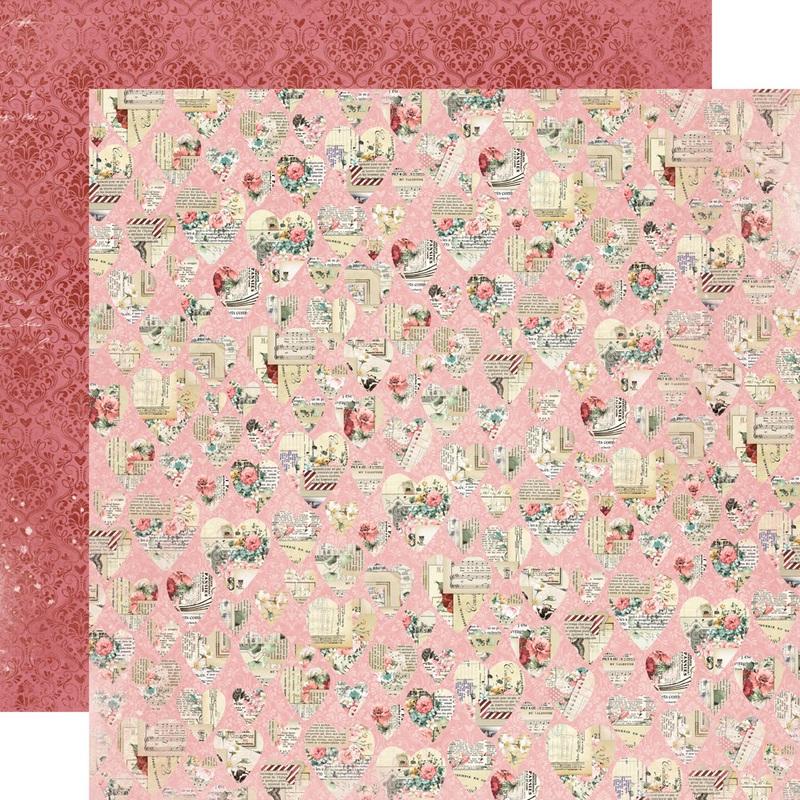 Simple Stories – Simple Vintage Love Story – 12×12 Single Sheet – My Heart