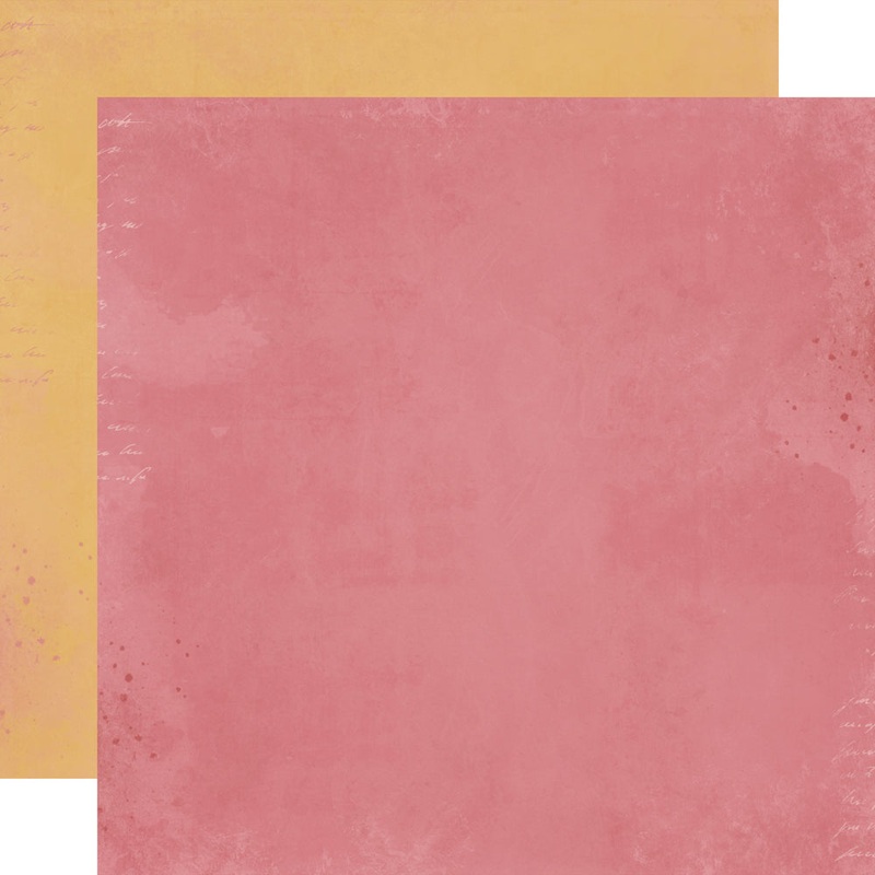 Simple Stories – Simple Vintage Love Story – 12×12 Single Sheet – Rouge / Honey