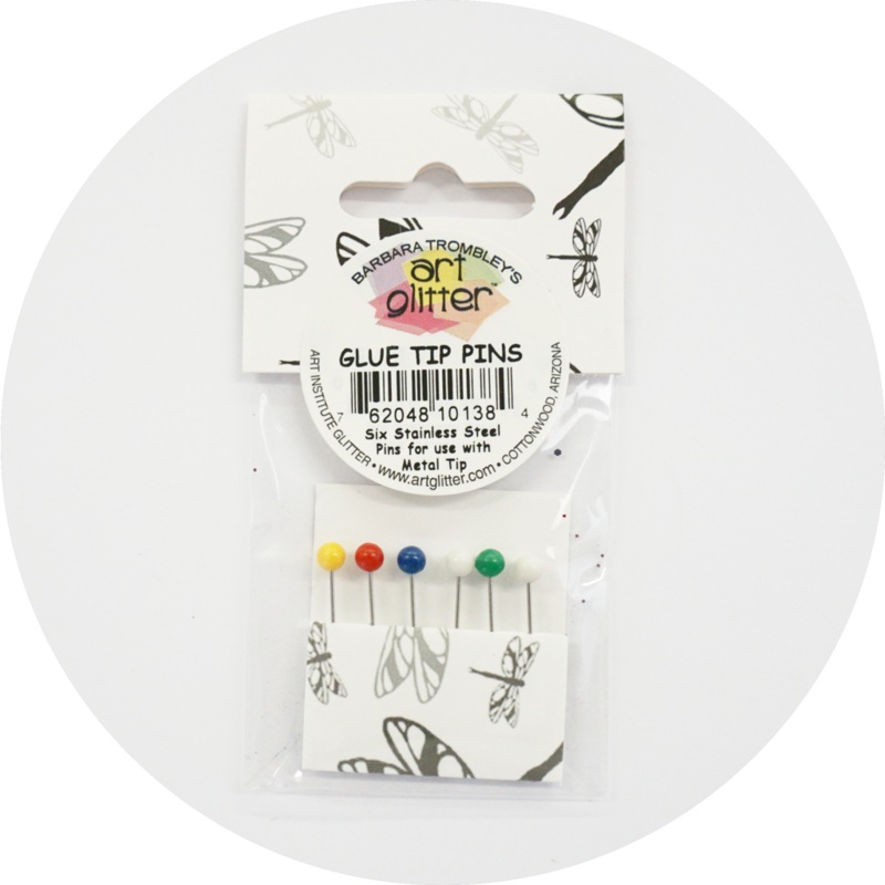 Art Glitter Glue – Tip Replacement Pins / 6 Stainless Steel Pins
