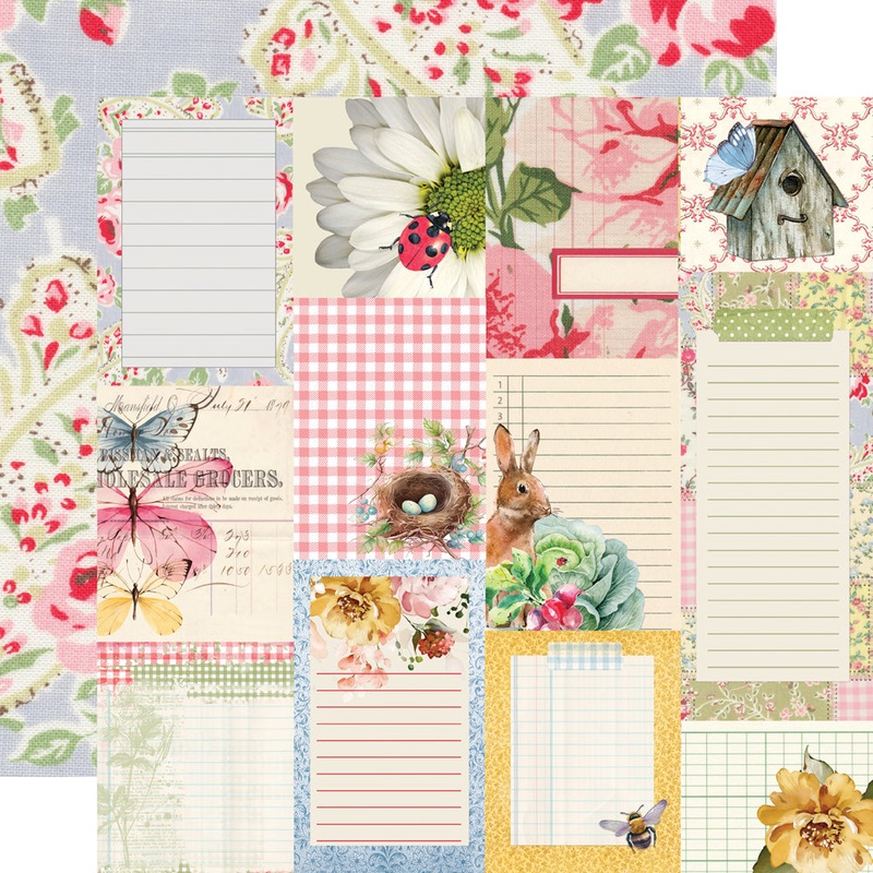 Simple Stories – Simple Vintage Spring Garden – 12×12 Single Sheet – Journal Elements