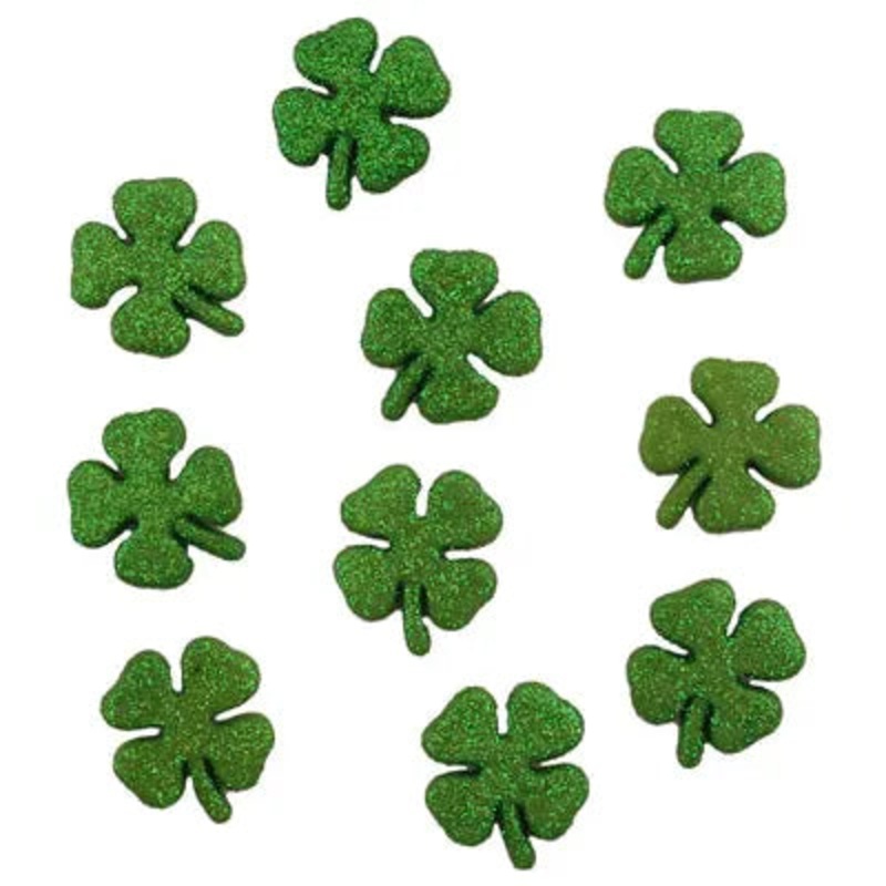 Buttons Galore & More – Buttons – Glitter Shamrocks / 4456