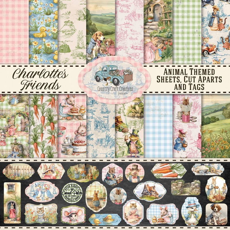 – Charlottes’s Friends – 12×12 – Cotton Bristol