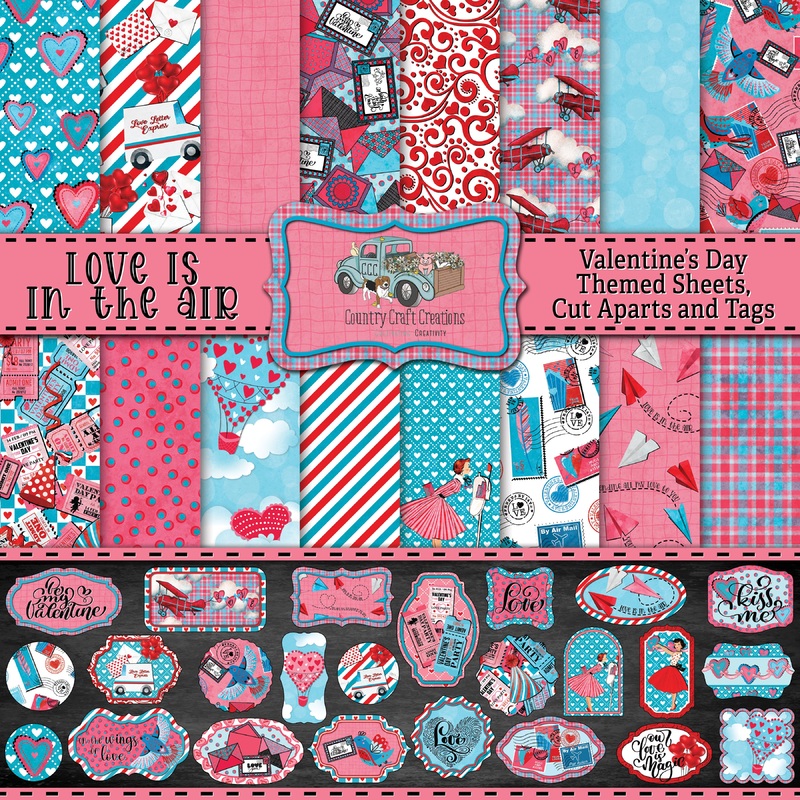 – Love is in the Air – 12×12 – Cotton Bristol