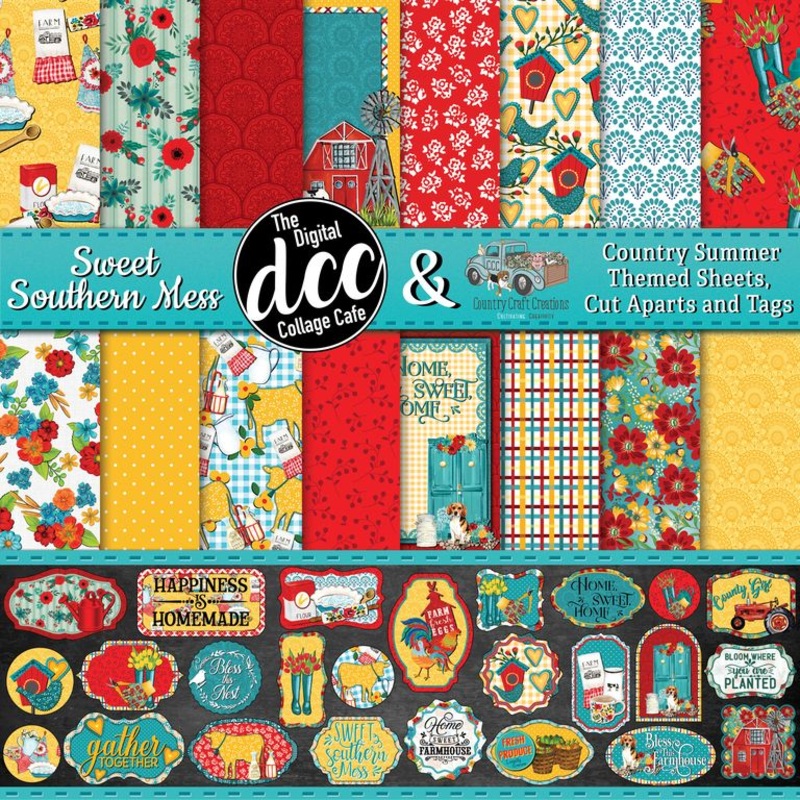 – Sweet Southern Mess – 12×12 – Cotton Bristol