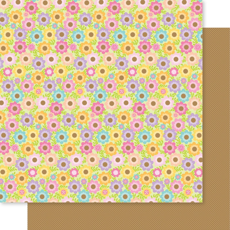 Bella Blvd – Just Because Collection – 12×12 Single Sheets – Fresh Flowers / BB2873
